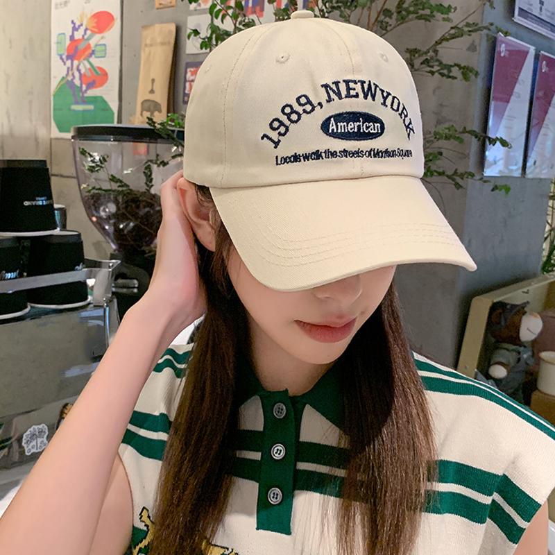 Fashion Embroidery Letters Baseball Hat For Women Men Solid Color Adjustable Sunshade Hats Unisex Outdoor Sports Visors Caps