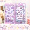 Genuine Kawaii Kuromi 3d Embossed Fun Stickers Cute Crystal Diy Phone Case Decoration Stickers Student Account Stickers Gifts