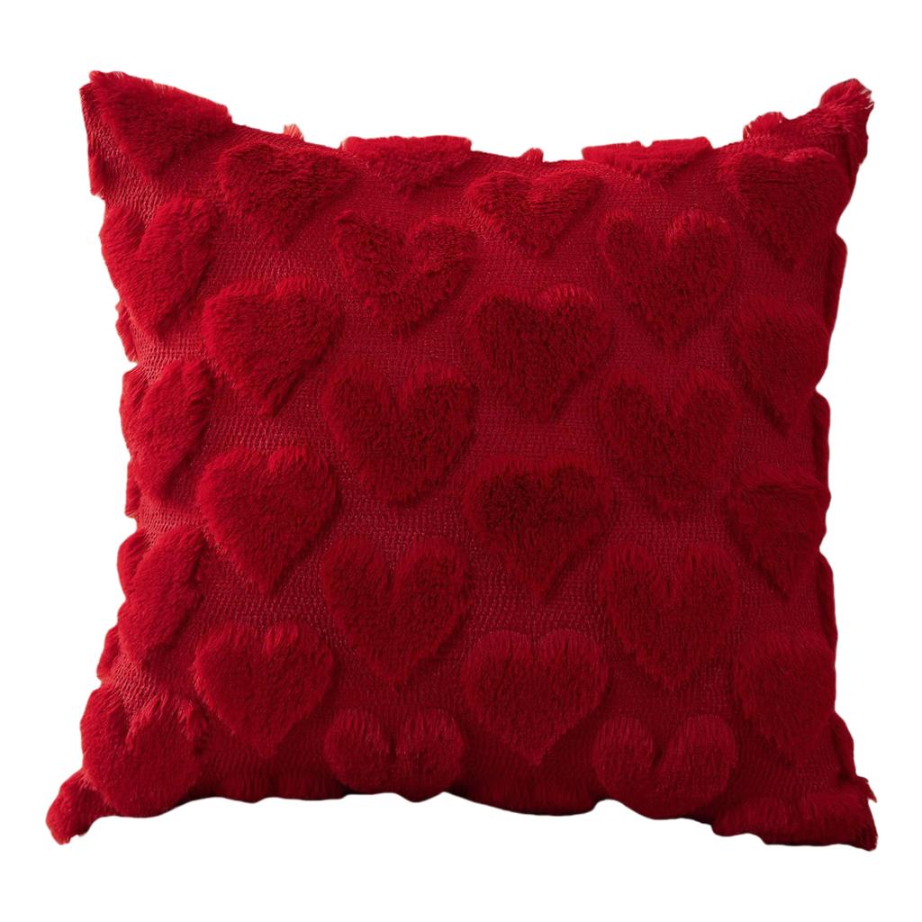 Creative Throw Pillow Cover Multi-Purpose Festive Decoration Cushion Sleeve Soft Jacquard Throw Pillow Case for Valentine's Day