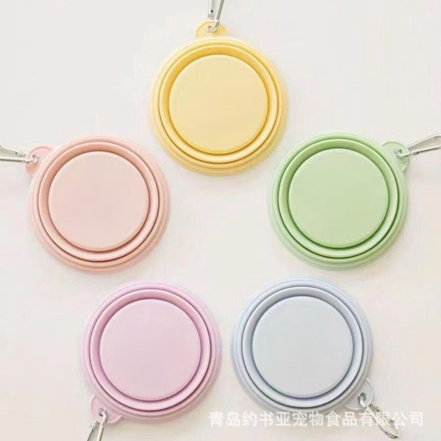 

Макарон Силиконовая Складная Миска Собака Выход Портативная Миска для Питомца Миска для Корма Открытый Питьевая Вода Товары для Питомцев Macaron Purple