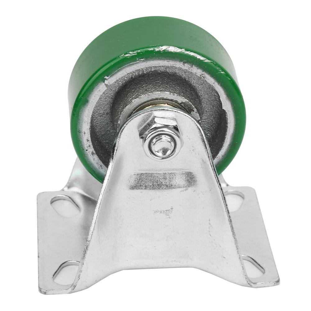 4 pçs Roda Giratória Reforçada de 3 Polegadas com Placa Superior com Capota Roda Giratória Rígida Termoplástica de Borracha PU