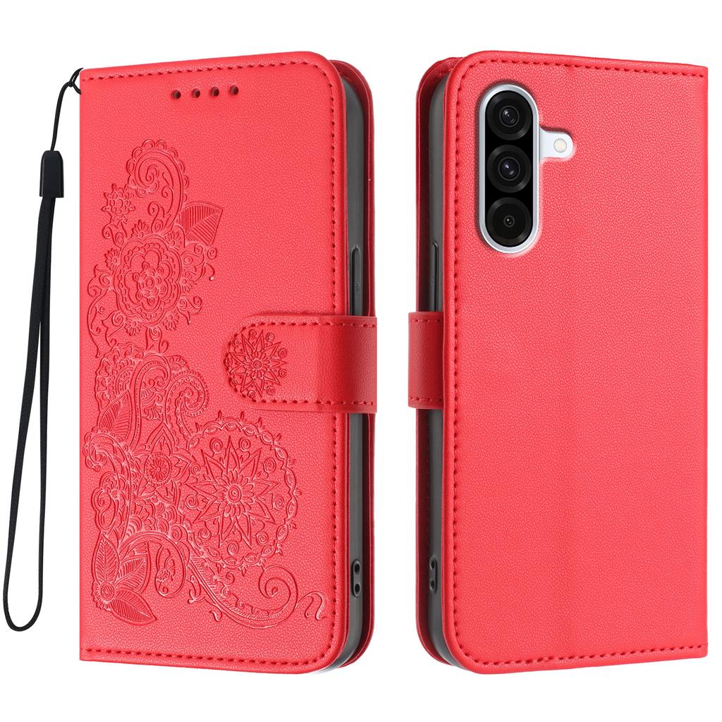 For Samsung Galaxy A36 5G Phone Cases Mandala Flower Leather Wallet Mobile Cover with Strap