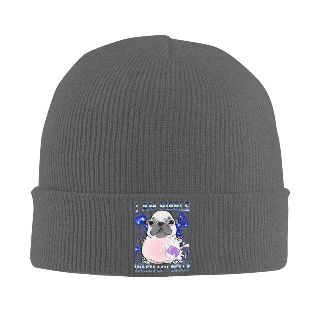 Funny I am Pibble Dog Puppy Beanie Hats Bonnet Hats Men Women Vintage Outdoor Skullies Beanies Winter Design Elastic Caps
