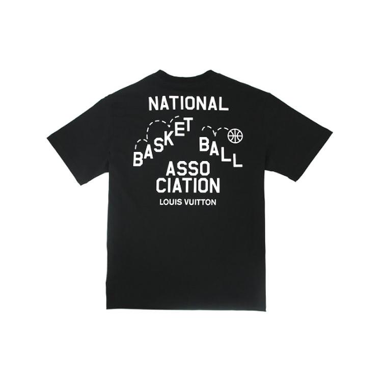 LOUIS VUITTON x NBA T Shirt Unisex Black 1A8X0U