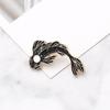 2pcs Enamel Kois Fish Badge Set Stylish Yin Yang Lapel Pins for Backpacks Women Men Breastpin Versatile Badge Jewelry