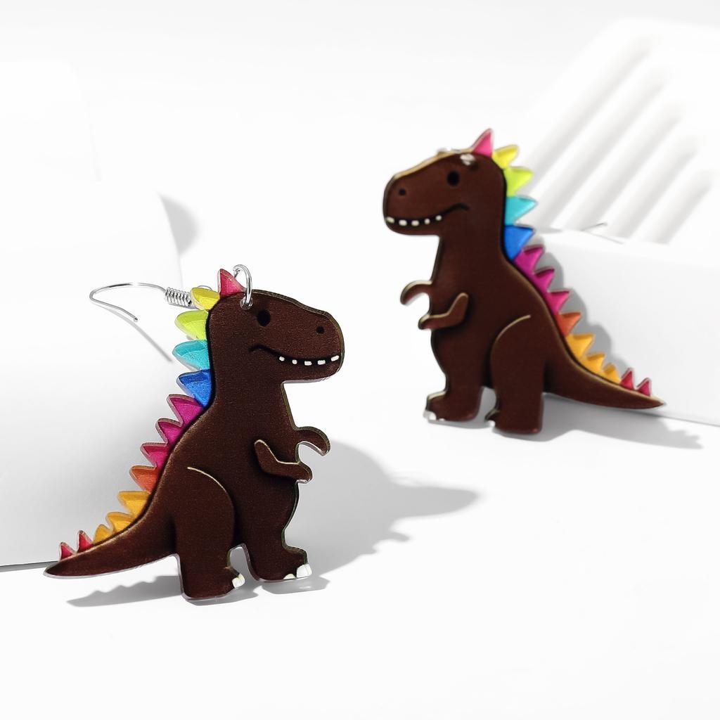Acrylic Earrings, Cartoon Dinosaur Love Gorilla Bird Earrings, Earrings For Women