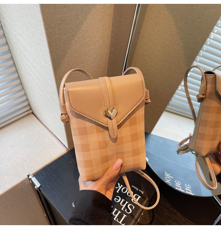 Bag Women's Autumn and Winter New Fashion High-end Shoulder Mobile Phone Bag Mini Mobile Phone Bag Messenger Bag