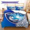 Al Hilal SFC Pattern Bedding,Quilt Set Quilt Cover Pillowcase Home Birthday Gift(1 * Duvet Cover + 2 * Pillowcase, Without Core)