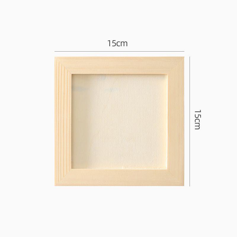 Unfinished Solid Pine Wood Clay Picture Frames for Arts & Crafts,DIY Painting Project Stand for Adults and Kids Color Clay Craft