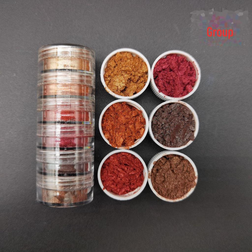 6-Color Pearl Glitter Crystal Slime Mold Kit for DIY Crafting