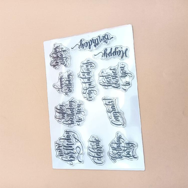 Photo Album Craft Silicone Clear Stamps Spring Flower Transparent Gnomes Stamps