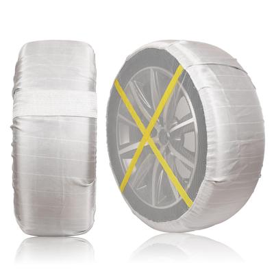 MOOKXUU Stoffreifen Schnee Passt Zwei Antrieb Nein Nein Nein Reifen Reifen Verhindert Kein Aufbocken Einfache Winter-Essentials für Leichte und Schlammige Entspricht Kette Beinhaltet