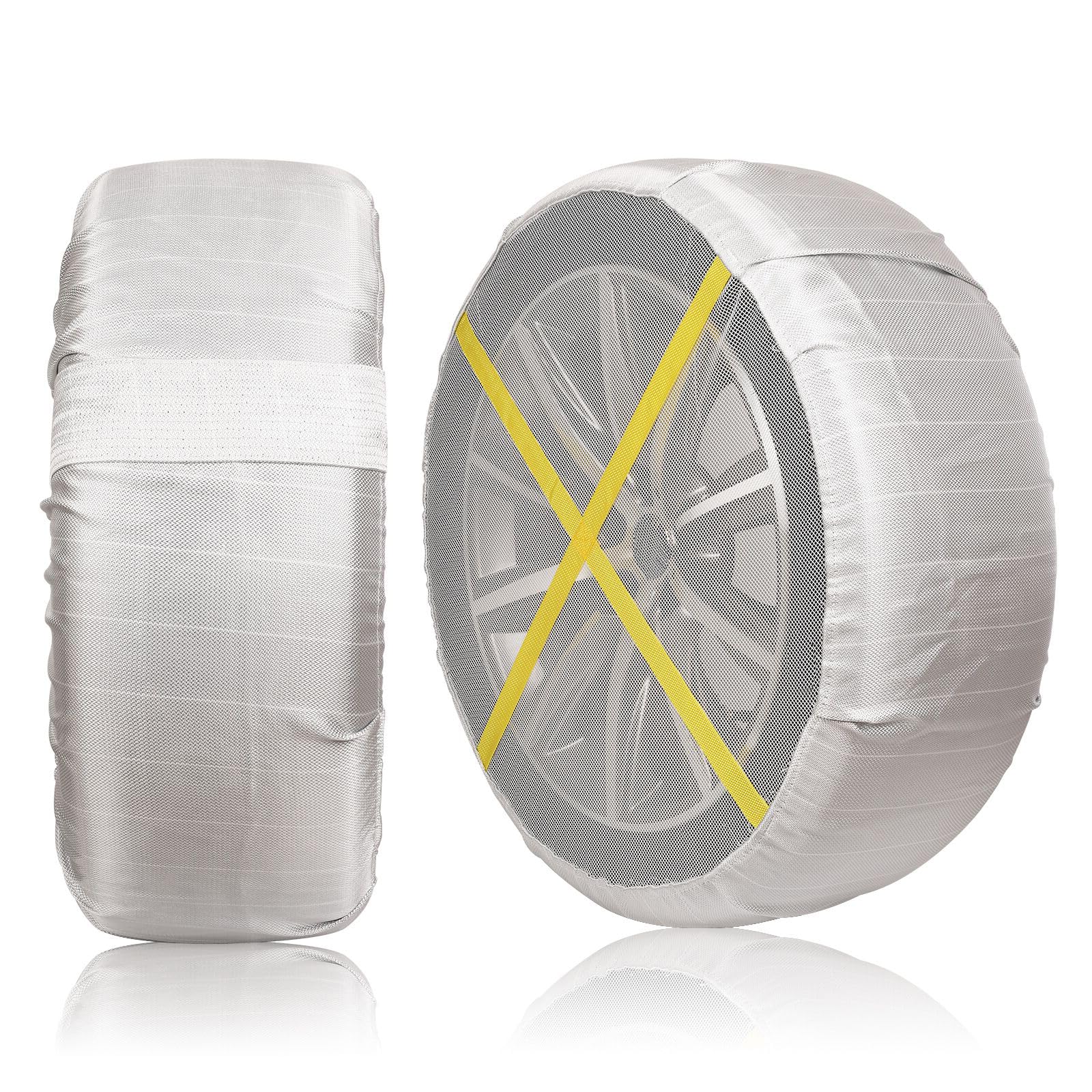 

MOOKXUU Cloth Tire Snow Fits Two Drive No No No Tire Tire Prevents No Jacking Easy Winter Essentials for Light and Muddy Compliant with Chain Includes