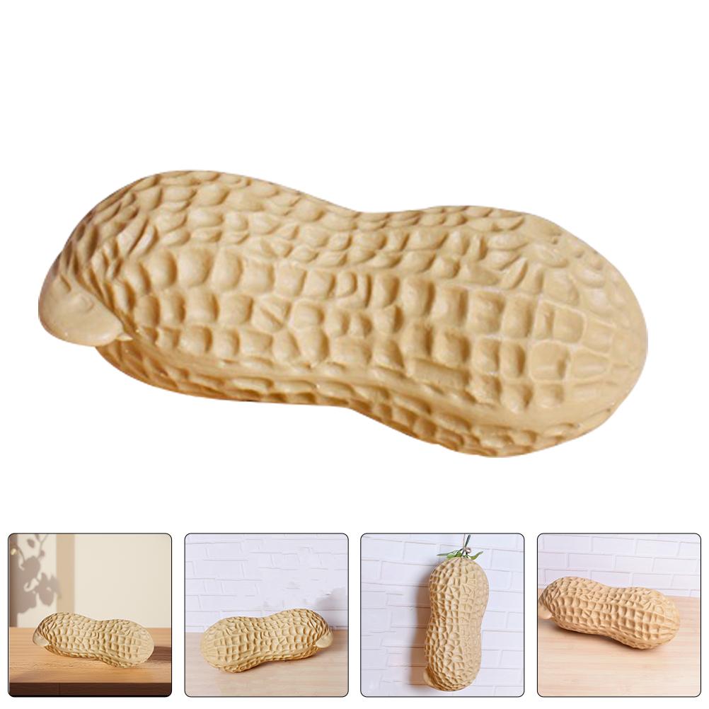 

30Cm Giant Simulation Peanut Photo Prop Unique Design Artificial Peanut Decor Holiday Table Centerpiece ornament Display Model 30.00X12.50X11.50CM светло-желтого