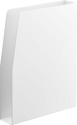 Yamazaki Jitsugyo 4126 Magnetic Print Case White Approx. W18.5 X D4.2 X H23.5cm Tower Letter Case Gap Storage Print Organizer