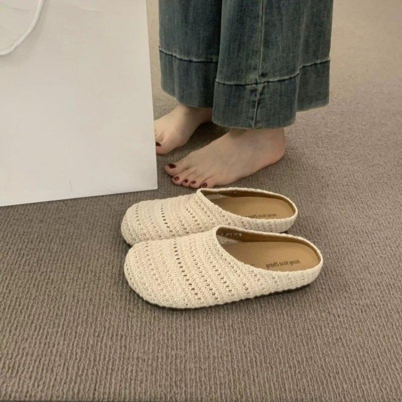 Perforated Shoes Breathable Toe Covers Half-slippers for Commuting