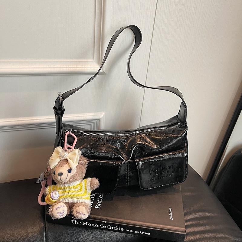 Niche underarm bag women's new trendy fashion portable baguette bag simple shoulder messenger bag