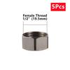 Garden Water Pipe End Connector Plastic and Stainless Steel 1/2'' 3/4'' 1'' Male/Female Thread End Cap PVC Tube Sealing Fittings