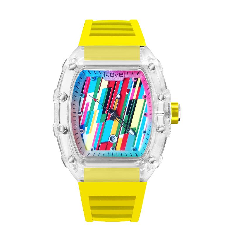 UTHAI Men's Watch Sports and Leisure Night Light Waterproof Fully Automatic Hollow Quartz Watch watches for man Clock gifts