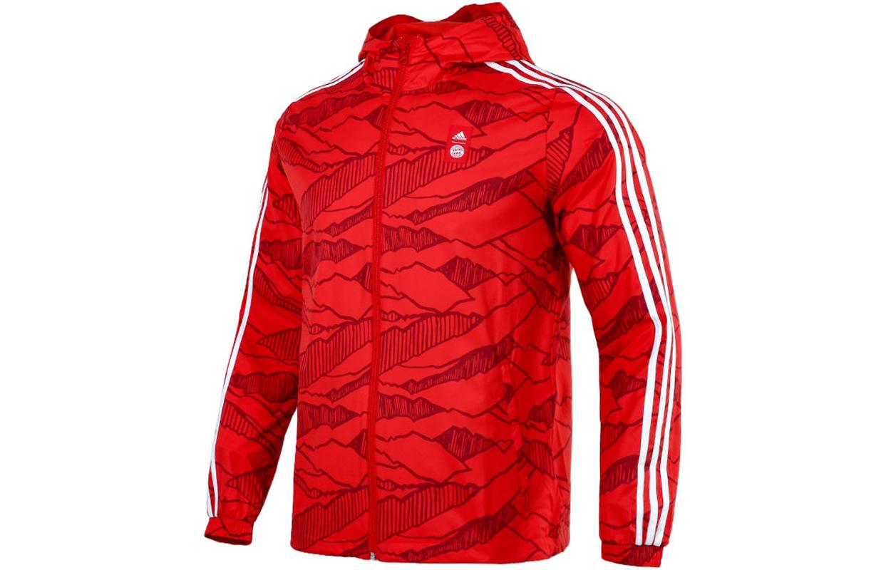 Adidas Jackets Men s Red Hooded Moderate Other GR0683 S
