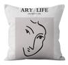 Office Living Room Home Pillowcase Abstract Line Decorative Pillowcase Car Ornaments