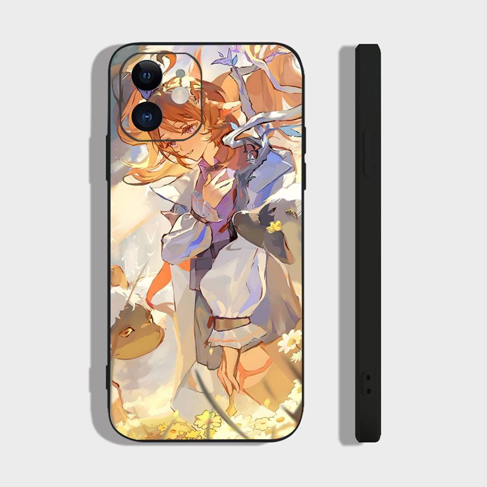 

Eyjafjalla Animated Game A-Arknights Phone Case For IPhone 17 Air 16 15 14 13 Pro Max 11 12 Black Silicone Cover IPHONE 16PROMAX