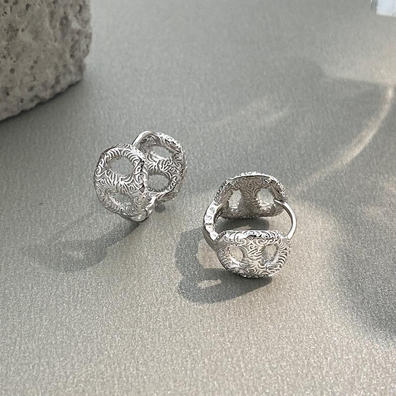 

Серьги-вкладыши Tangcao Pattern Pig Nose Contrast Color, тяжелая промышленная текстура, модные серьги для женщин, универсальные