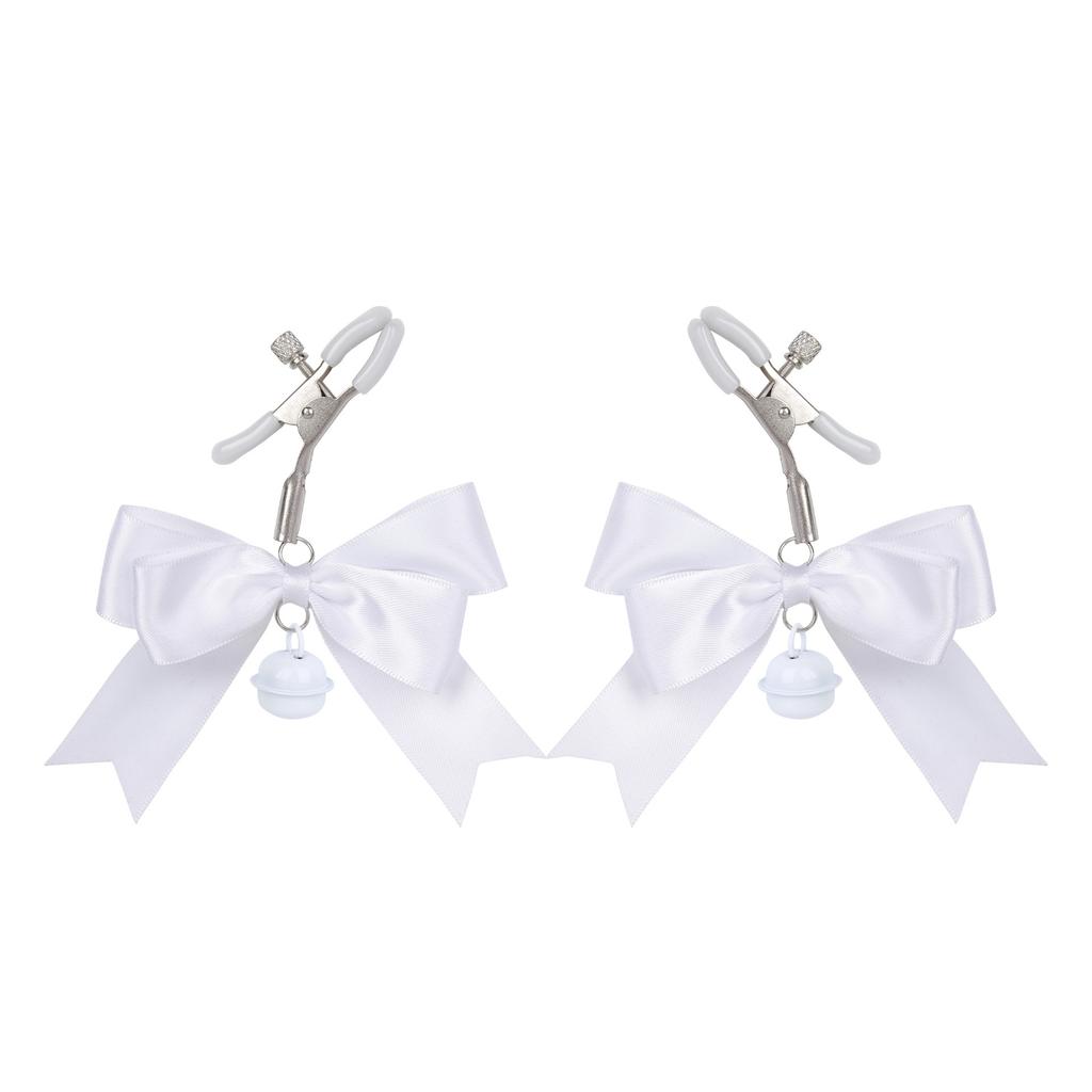 Sex toys props bow bell nipple clips women flirt teasing teasing twitches adult products