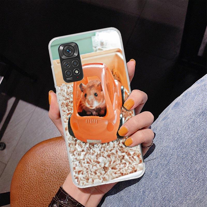 Cute Lovely Pet Hamster Phone Case For Xiaomi Redmi Note 15 14 13 12S 12 11 Pro Plus 14S 11S 11E 10 10S 11T 5G Personalized Cove