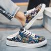 Men Casual Mules Printing Mesh Breathable Flat Slippers Men's Half Slippers Non-slip Casual Shoes for Men Non-slip Slippers Mens