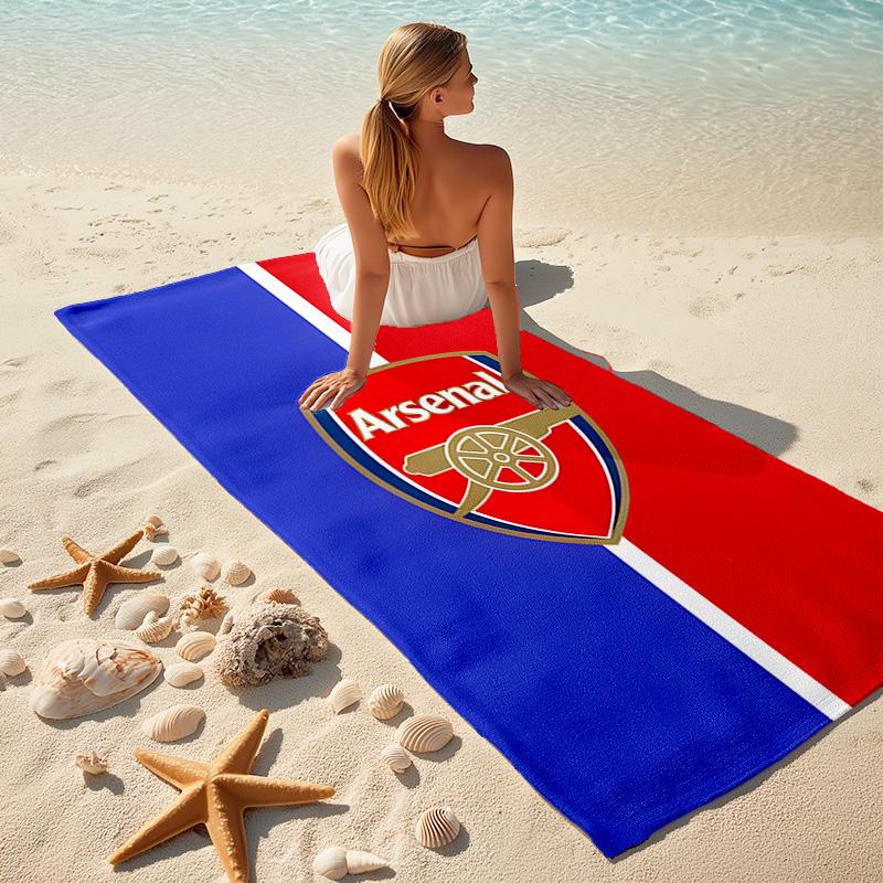 1pc A-Arsenal Beach Towel, Comfortable and Thick, and Swimming/Bath/Picnic/Camping Towel, Suitable for Seaside Beaches