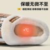 Confinement cotton slippers women's autumn and winter indoor home thick bottom warm plush cotton mop men