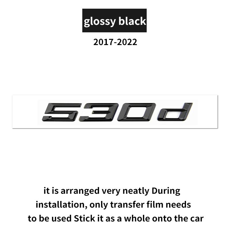 Suitable for BMW 5 Series G60 G30 F10 F11 520d 525i G61 530d 530e 540i 528 535i GT F07 rear emblem car logo numerical letters