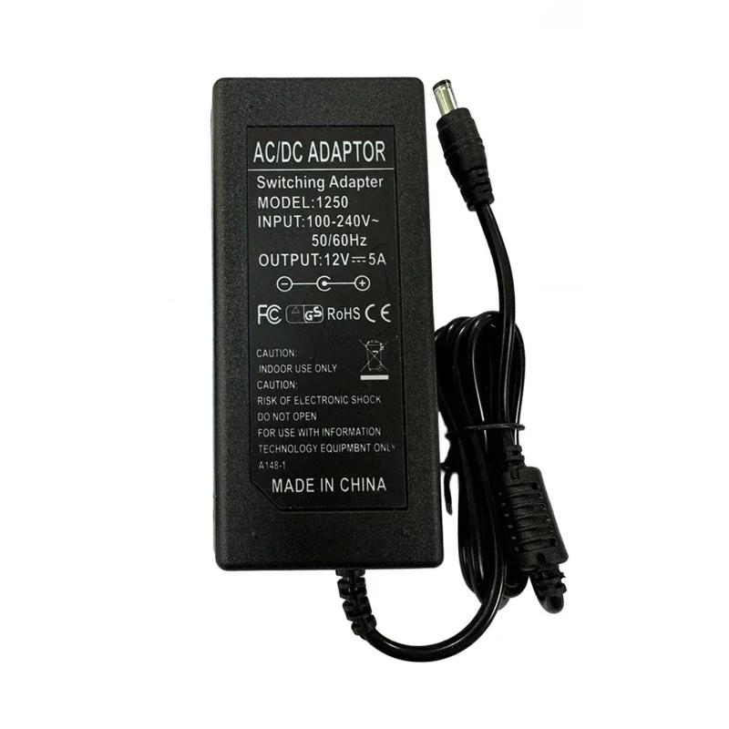 Power Adapter 12V 5A 6A 8A Universal Power Supply Charger AC To DC Adapter Transformers For LED Light Strip Laptop EU US Plug