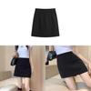 Street Style Black High Waist Mini Skirt With Zipper For Summer Fashion Girls