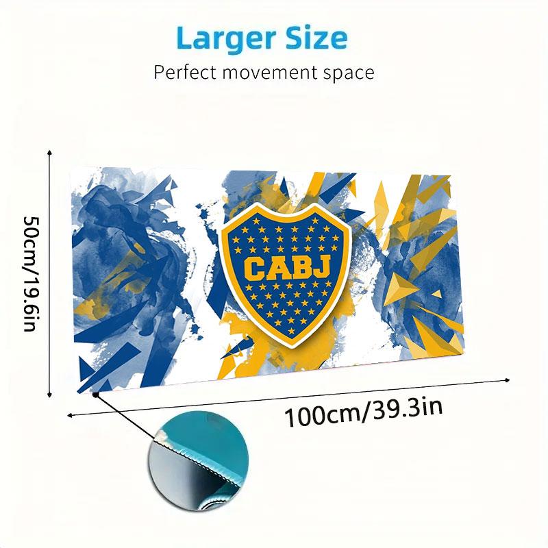 Boca Juniors Large Size Mouse Pad Large Gaming Table Cushion Non-slip Laptop Tablet Big Mousepad XXL Mat Mini PC Playmat With Lock edge