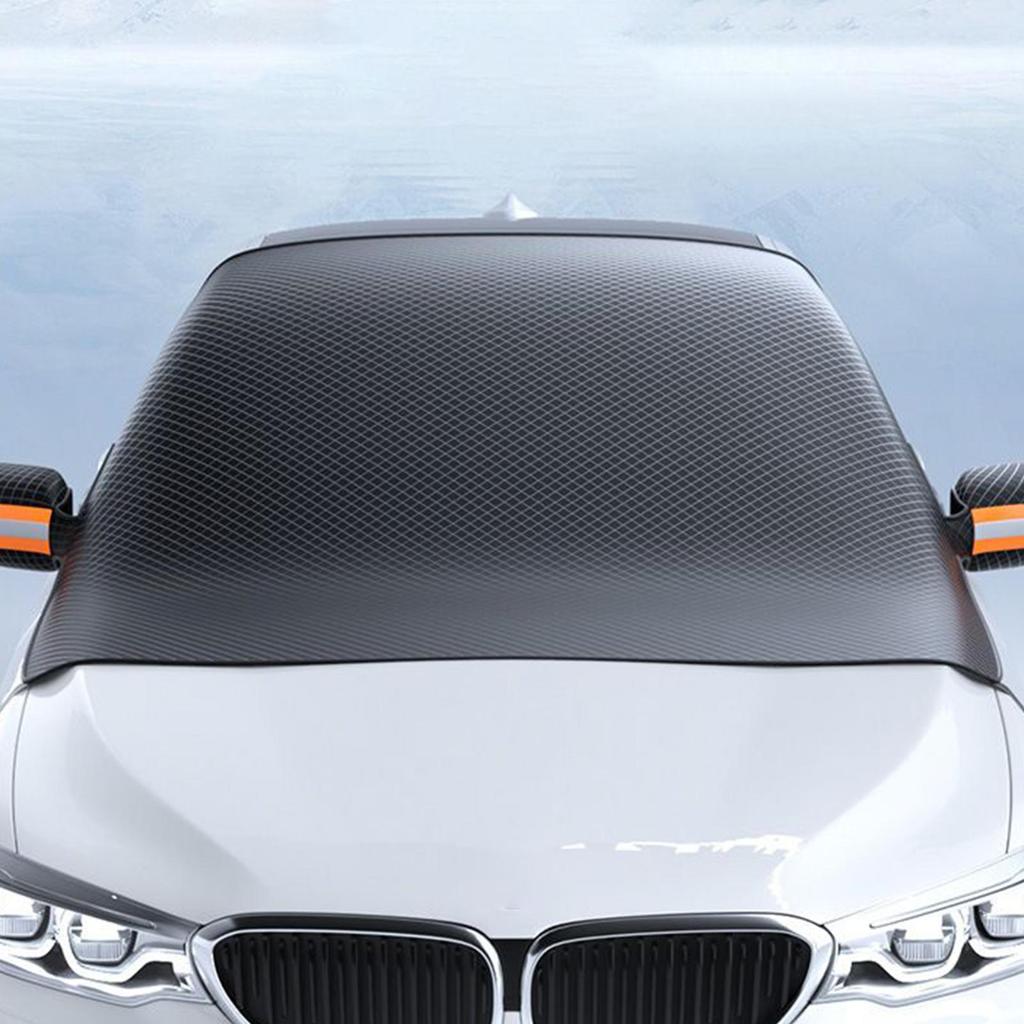 Magnetic Windshield Snow Cover Triple Layer Insulation Oxford Cloth Foldable Secure Protection Windshield Magnet Snow Cover