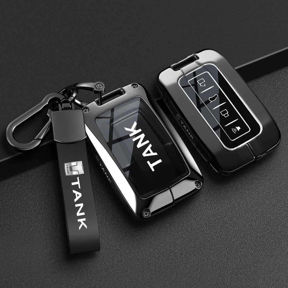 Interior Mouldings Car Key Case for Great Wall GWM WEY TANK 300 500 Tank300 Tank500 Remote Cover Bag Shell Keychain Holder Acces