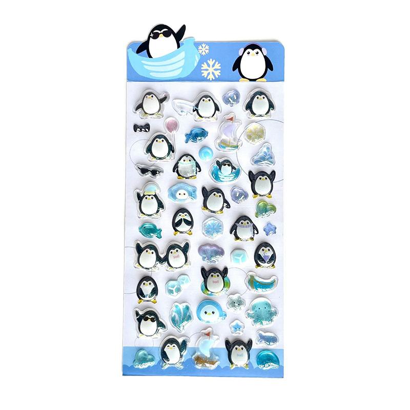 Cartoon 3D Relief Diamond Gemstone Stickers Kawaii Diy Mobile Phone Decoration Stickers Creative Puffy Pvc Stickers Gifts