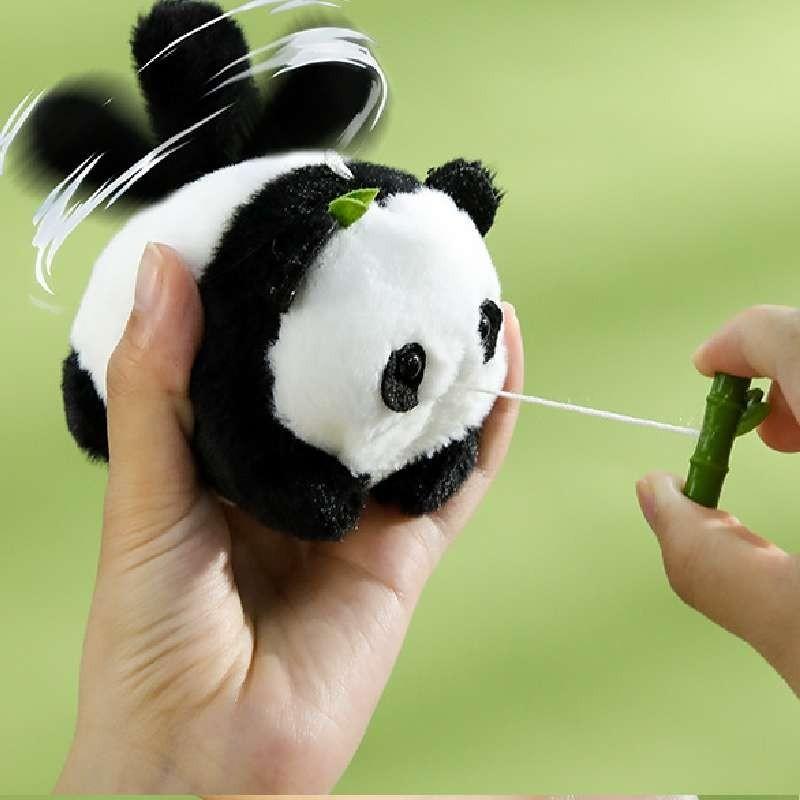 Cute Panda Plush Keychain Rope Toy Bag Pendant Gift For Kids And Adults