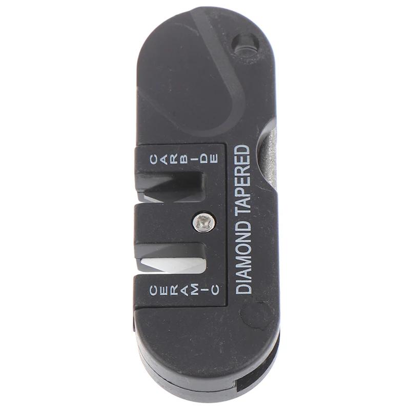 Portable Tungsten Ceramic Carbide Knife Whetstone Sharpener Tool Camp Outdoor Knife Sharpener