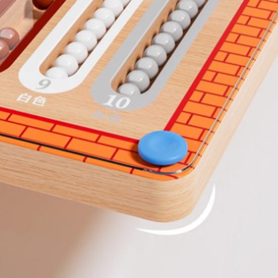 Magnetic Bead Maze Game Color Sorting Number Counting Fine Motor Skills Logic Focus Training Toddlers Boys Girls Kids Educational Moving Bead Toy