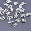 6pcs/Lot Old English Letters Charm Stainless Steel Charms For Jewelry Making Supplies Metal 26 Alphabet A-Z Pendant DIY Bracelet