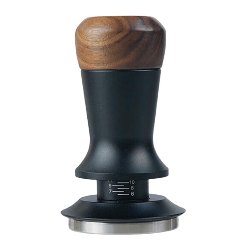 A03F-Internal Spring Constant Force Espresso Coffee Tamper 51/53/58Mm Stainless Steel Base Adjustable Height