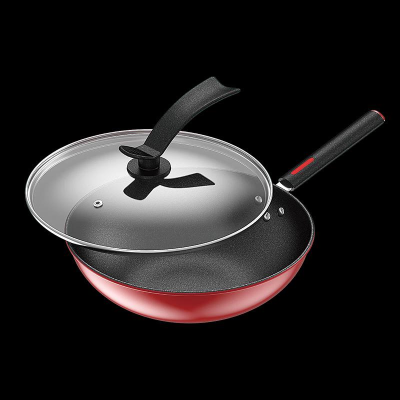 EFULLOT Red Luck Non-Stick Wok