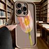 Oil Painting Pink Tulip Soft TPU Shockproof Case For Xiaomi Redmi Note 15 14 13 12 11 Pro Anti-Fall Protective Back Cover