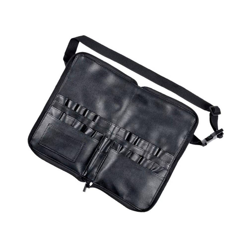 Foldable Makeup Brushes Waist Bag 24 Pockets Travel Brush Organizer Makeup Tools Storage Bag  Woman