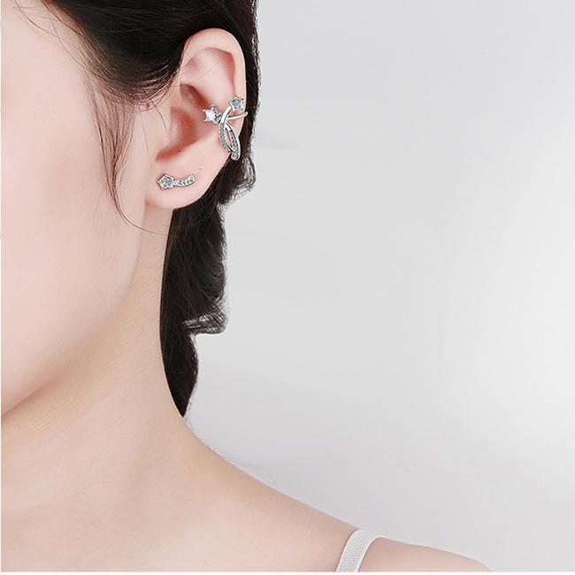 BELLA BOX Asymetrické hvězdné náušnice šperky svatební párty dárek