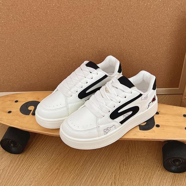 Fashion Small White Shoes Large Size Women Wedge Basket 2025 All-Match Casual Female Sneakers Big Size Sports Leisure Big Size Shoes Wom