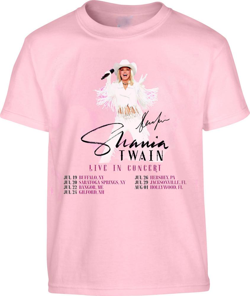 2025 Date Tour July Shania Twain Shirt Light Pink Unisex S-5XL 1V0134 XL